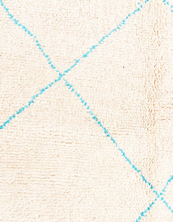 Detail image of 5' 2 x 8'  Hand Knotted Moroccan Wool Rug
