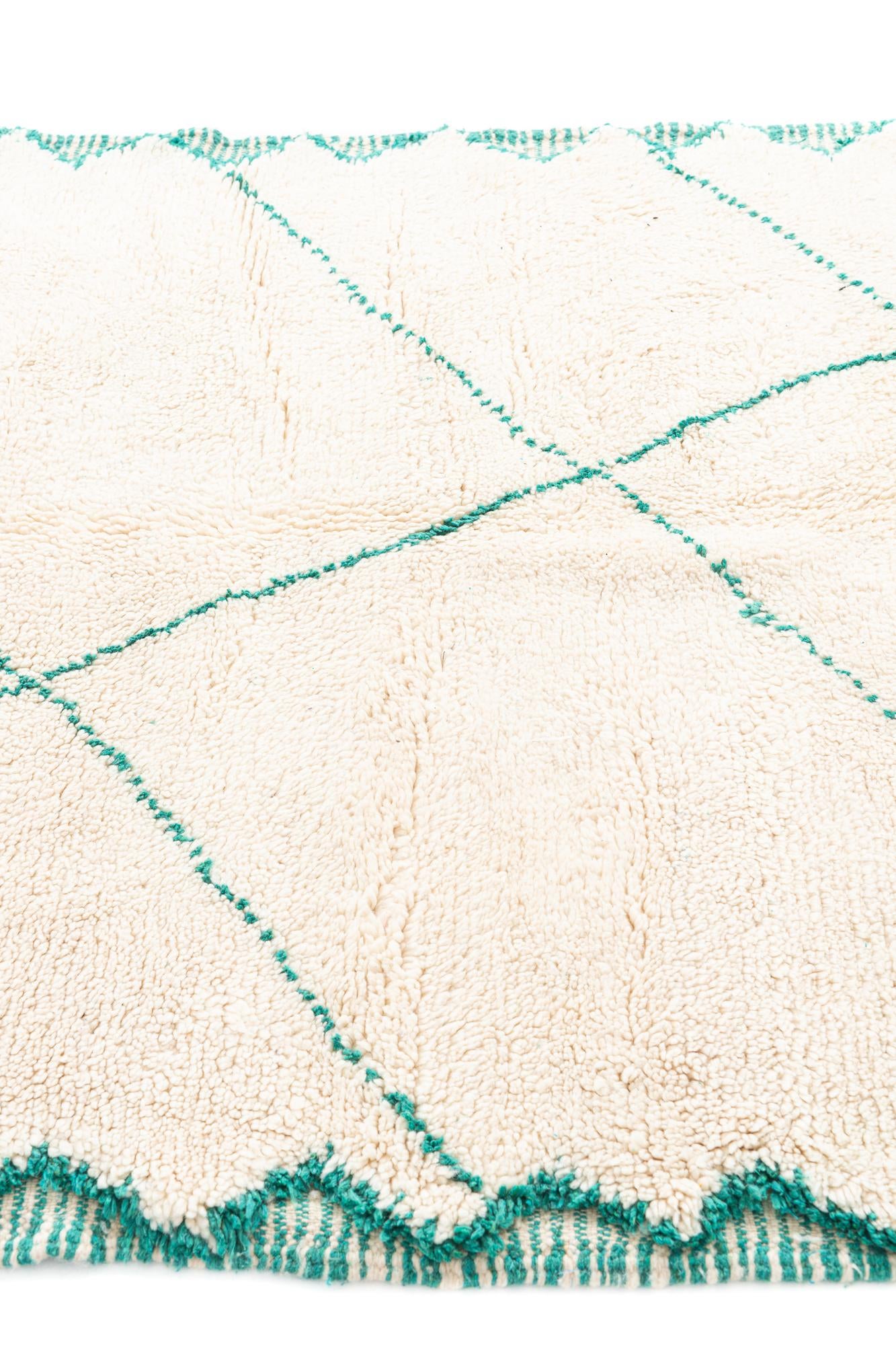 5' 3 x 8' 7 Hand Knotted Moroccan Wool Rug