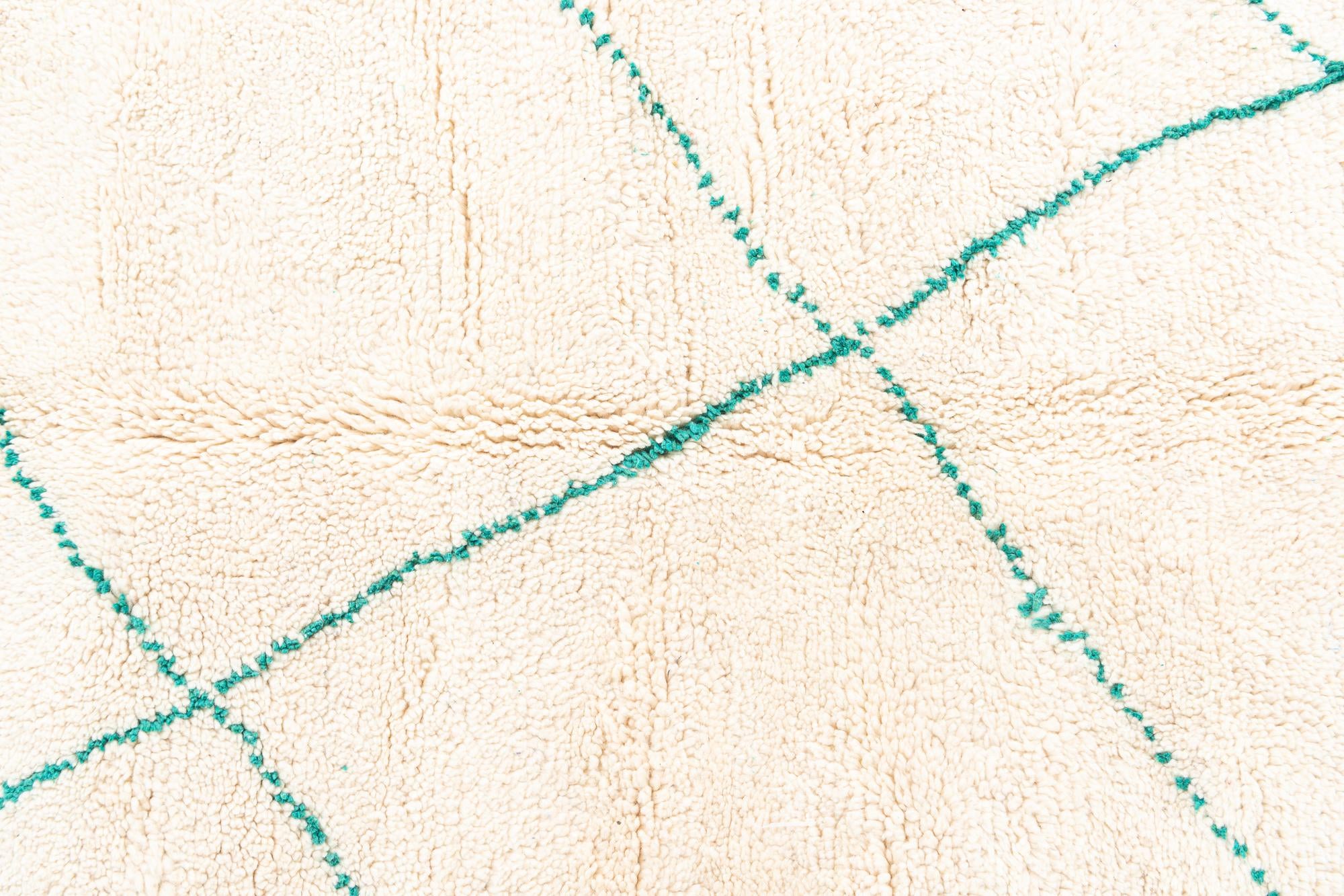 5' 3 x 8' 7 Hand Knotted Moroccan Wool Rug