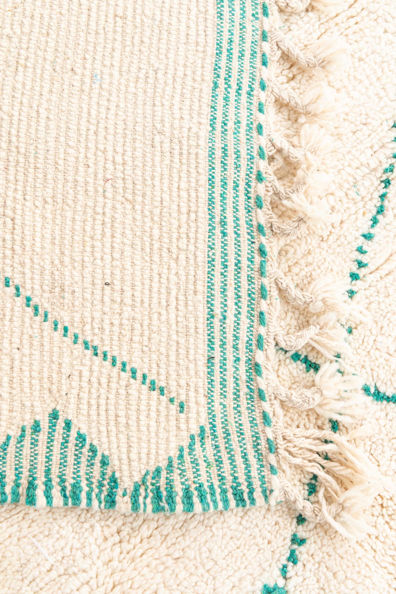 5' 3 x 8' 7 Hand Knotted Moroccan Wool Rug