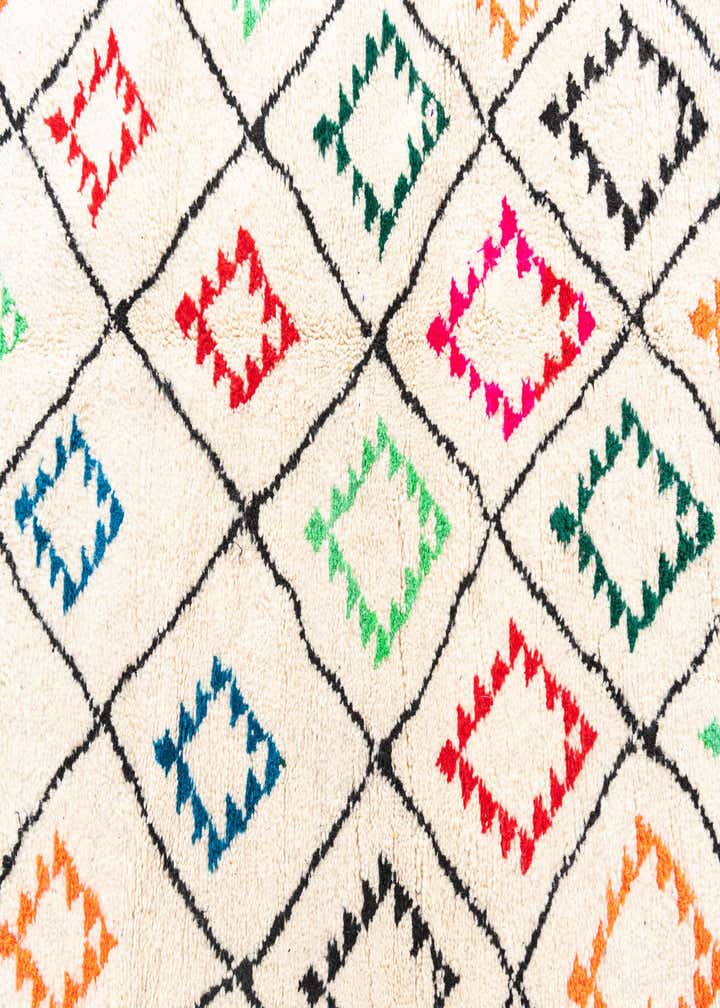 6' 5 x 9' 4 Hand Knotted Moroccan Wool Rug