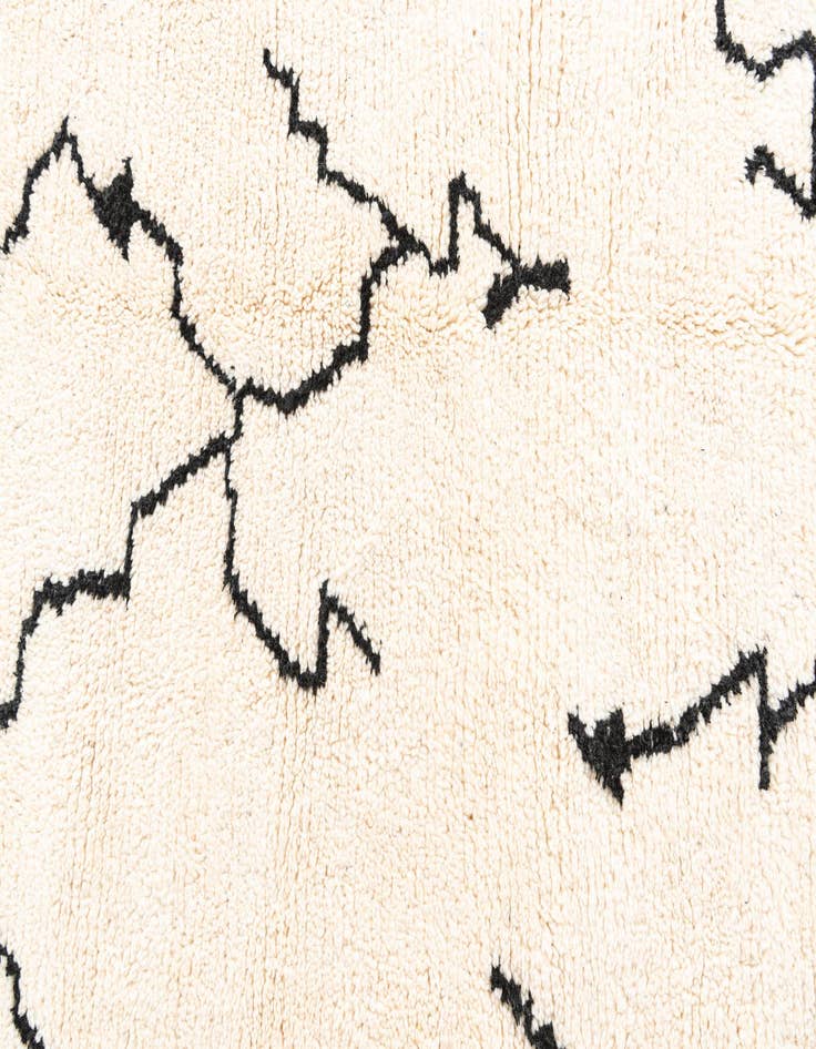 Detail image of 5' x 7'  Hand Knotted Moroccan Wool Rug