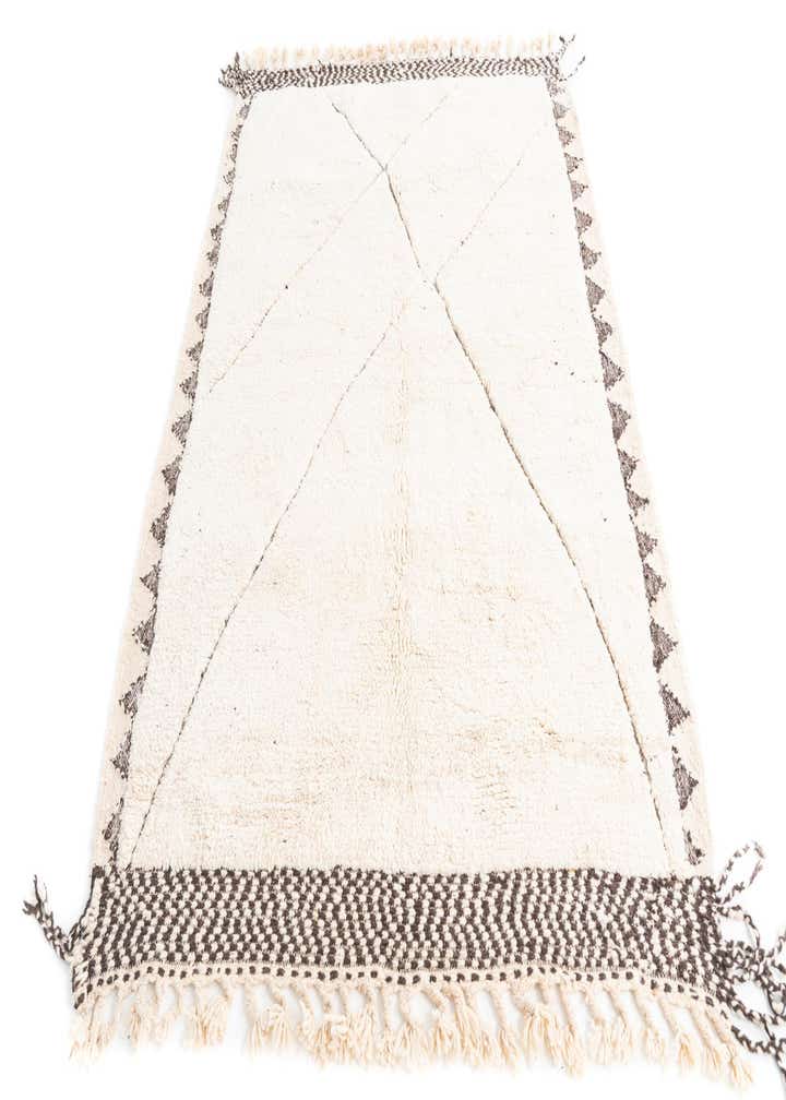 5' 7 x 8' 4 Hand Knotted Moroccan Wool Rug