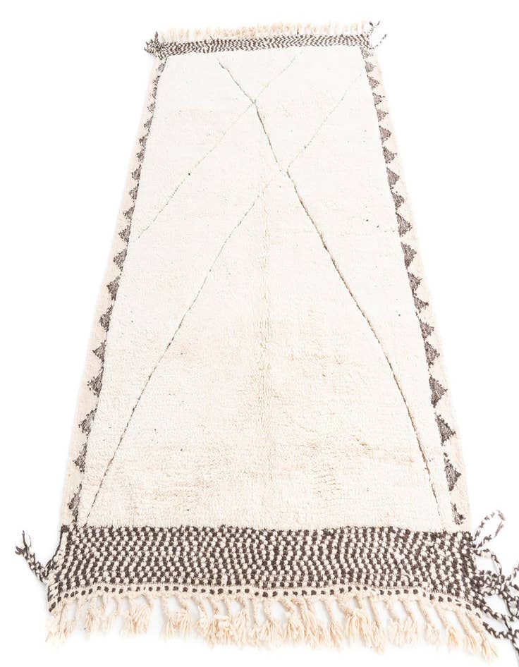 Detail image of 5' 7 x 8' 4  Hand Knotted Moroccan Wool Rug