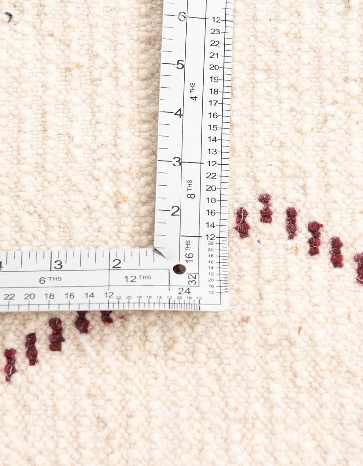 Detail image of 4' 10 x 8'  Hand Knotted Moroccan Wool Rug