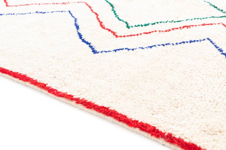 Detail image of 5' 5 x 8' Hand Knotted Moroccan Wool Rug