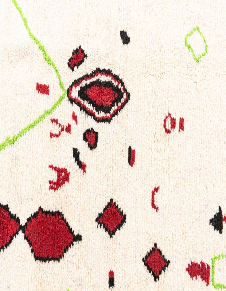 Detail image of 5' x 8' 5  Hand Knotted Moroccan Wool Rug