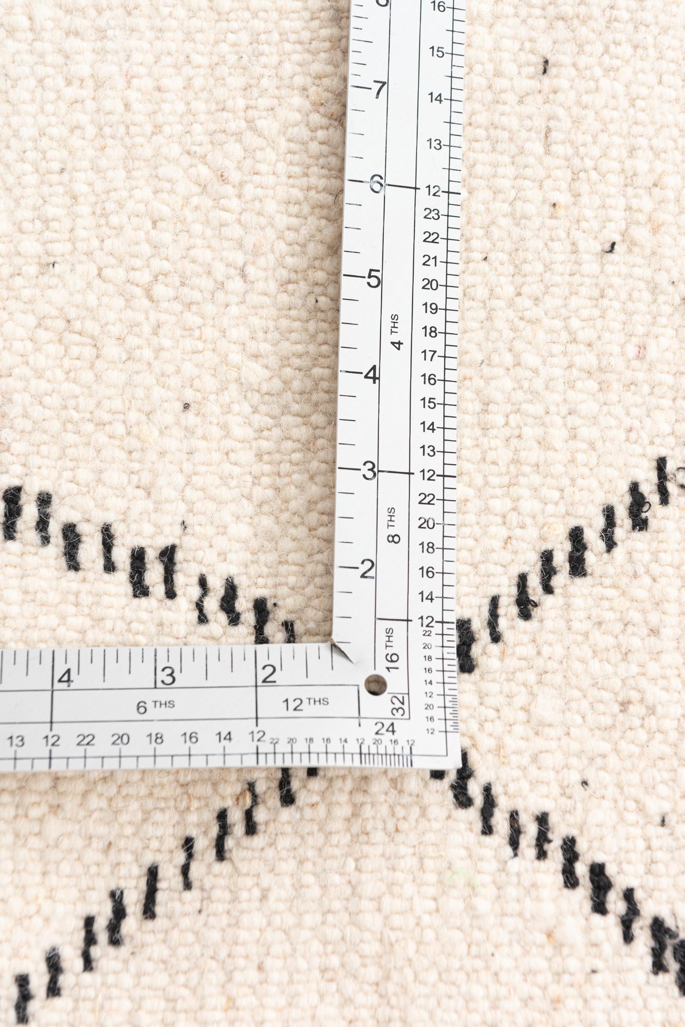 6' 10 x 9' 7 Hand Knotted Moroccan Wool Rug