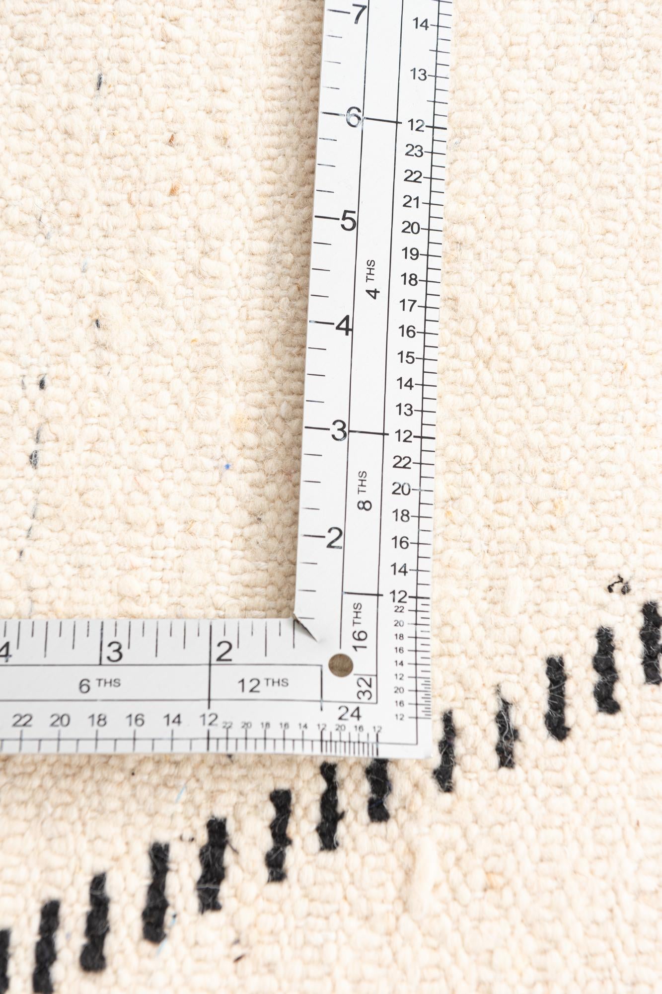 6' 7 x 9' 2 Hand Knotted Moroccan Wool Rug