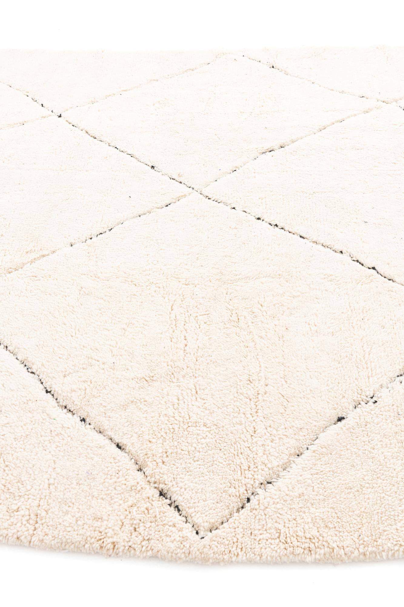 8' 8 x 11' Hand Knotted Moroccan Wool Rug