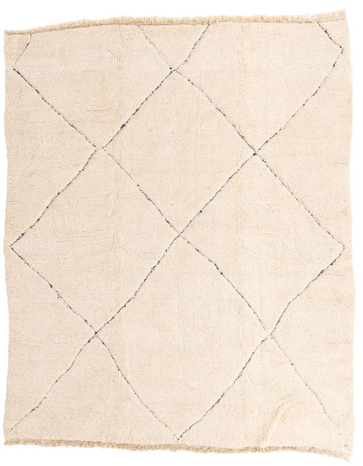 Detail image of 8' 8 x 11' Hand Knotted Moroccan Wool Rug
