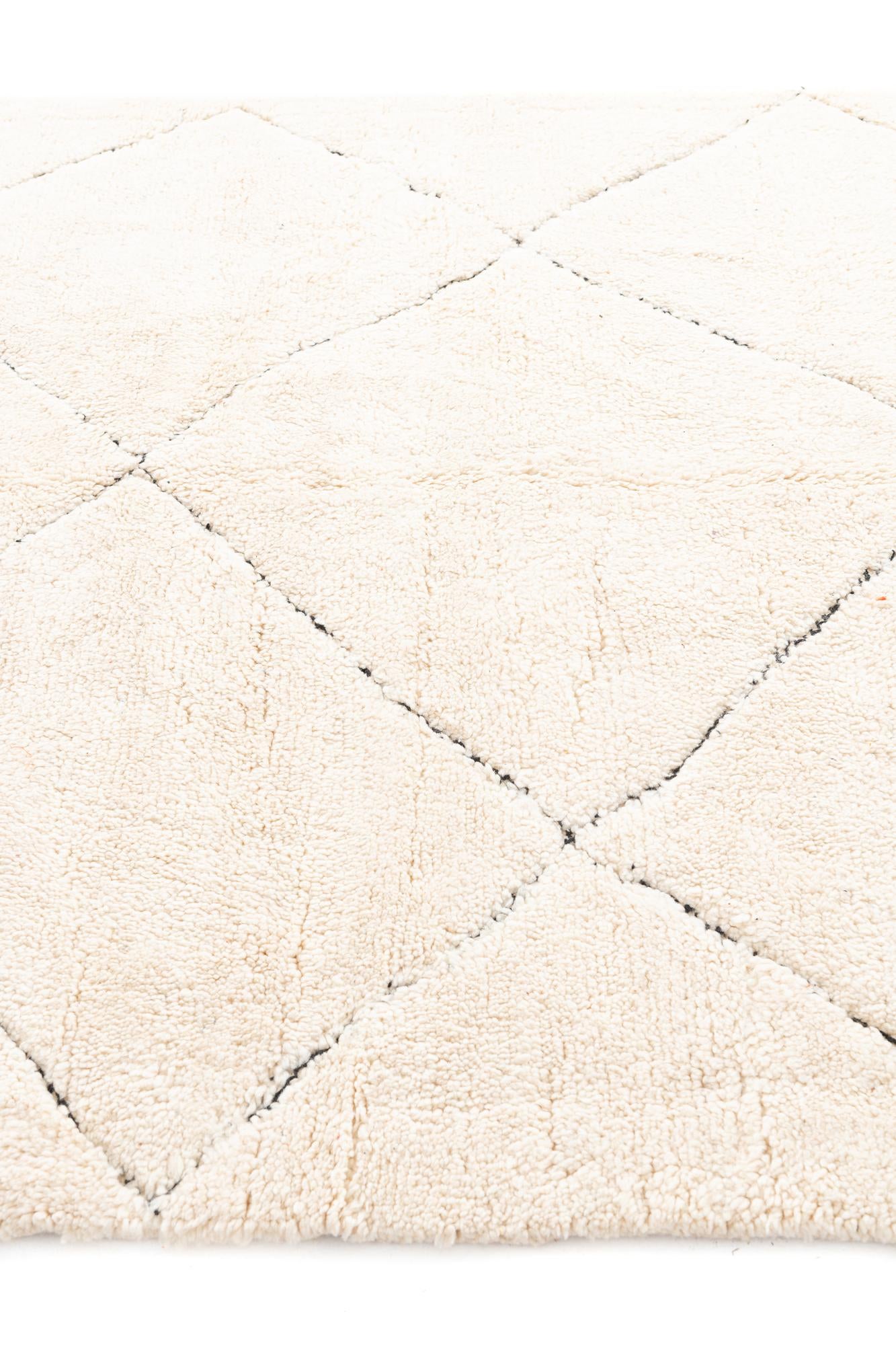6' 5 x 10' Hand Knotted Moroccan Wool Rug