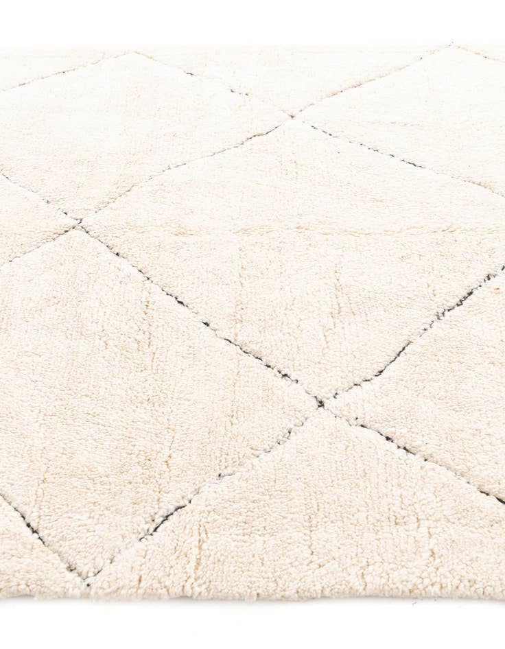 Detail image of 6' 5 x 10'  Hand Knotted Moroccan Wool Rug