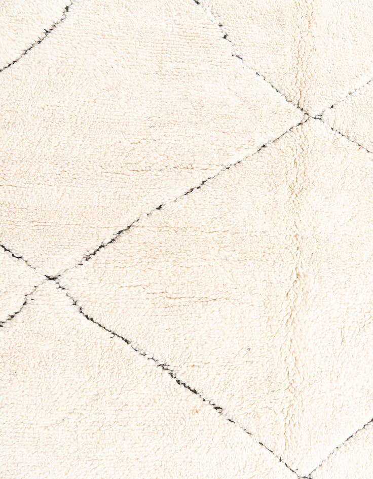 Detail image of 6' 5 x 10'  Hand Knotted Moroccan Wool Rug