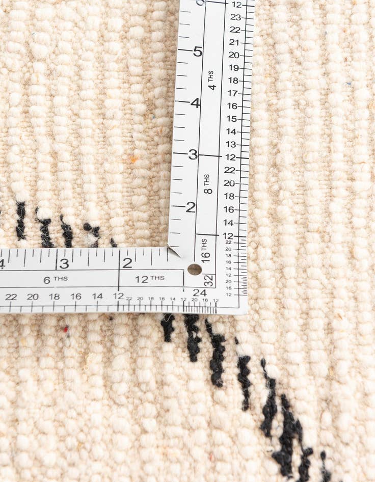 Detail image of 6' 5 x 10'  Hand Knotted Moroccan Wool Rug