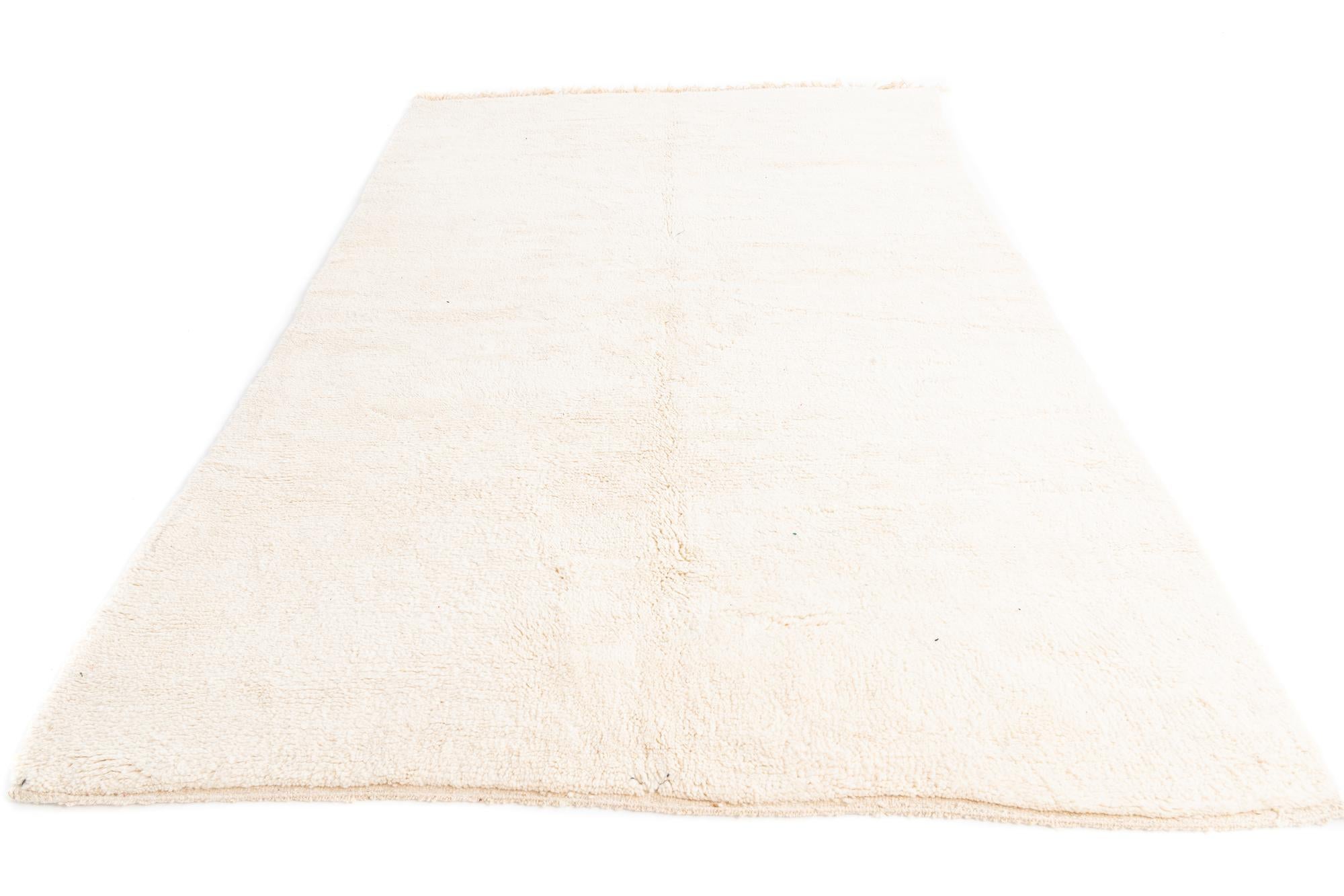 6' 4 x 10' 4 Hand Knotted Moroccan Wool Rug