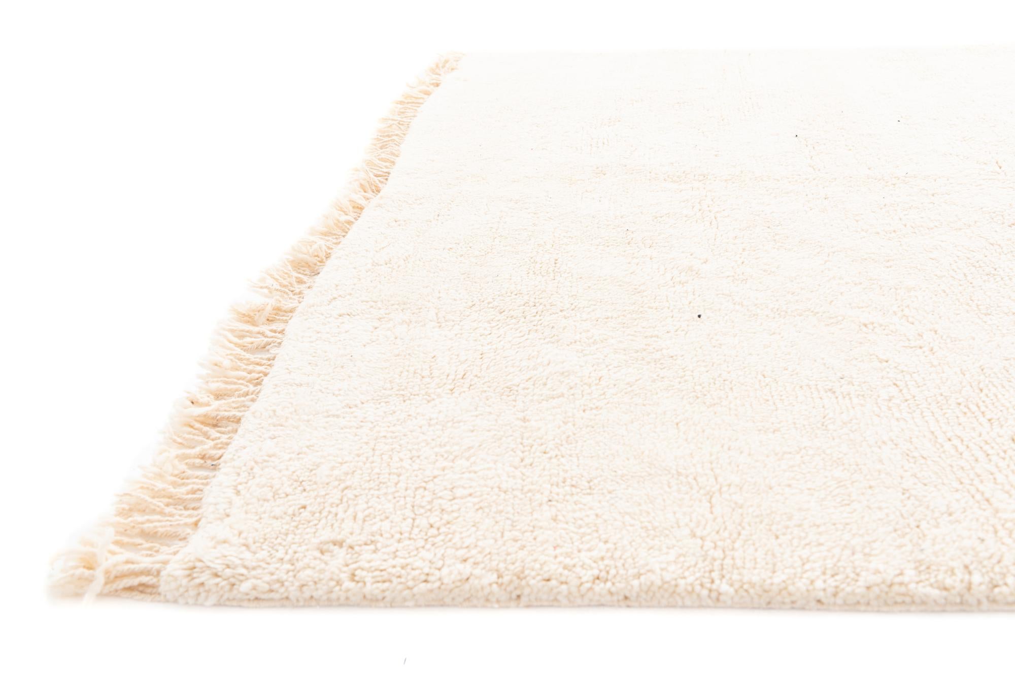 6' 4 x 10' 4 Hand Knotted Moroccan Wool Rug