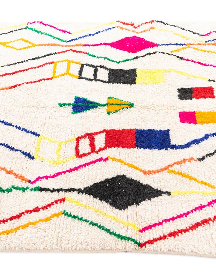 Detail image of 5' x 8' 3  Hand Knotted Moroccan Wool Rug