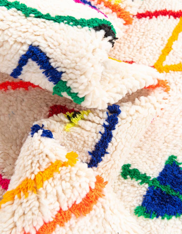 Detail image of 5' x 8' 3  Hand Knotted Moroccan Wool Rug