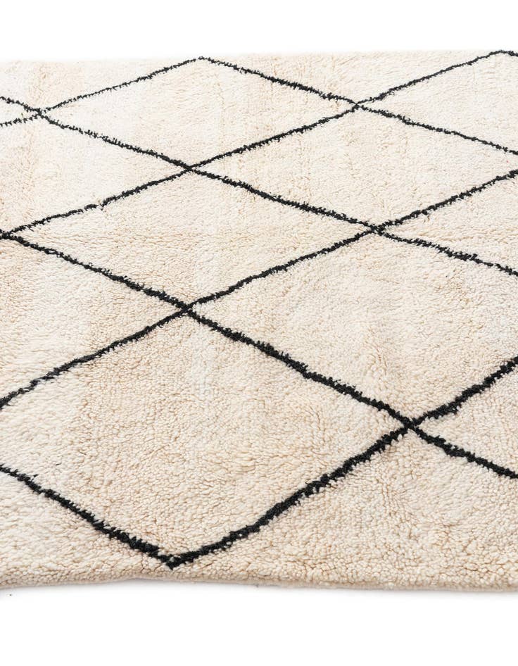 Detail image of 5' 2 x 8'  Hand Knotted Moroccan Wool Rug