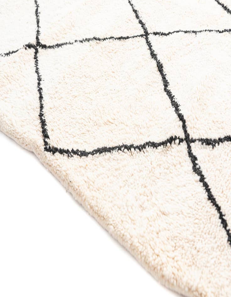 Detail image of 5' 2 x 8'  Hand Knotted Moroccan Wool Rug