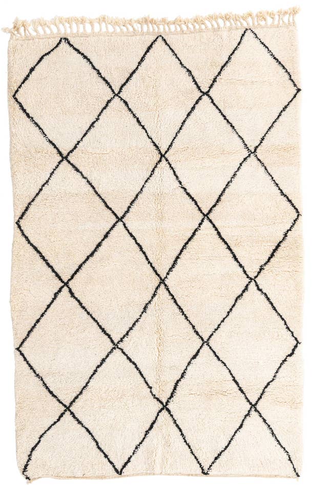 Detail image of 155cm x 245cm Hand Knotted Moroccan Wool Rug