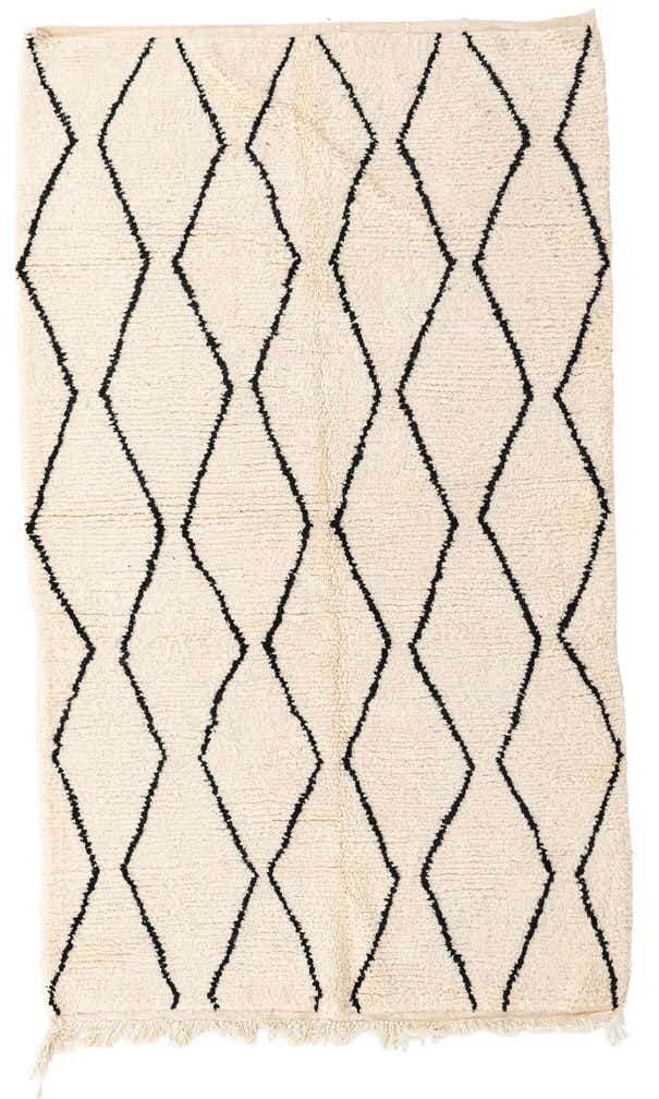 145cm x 245cm Handgeknüpft Marokkanisch Wolle Teppich