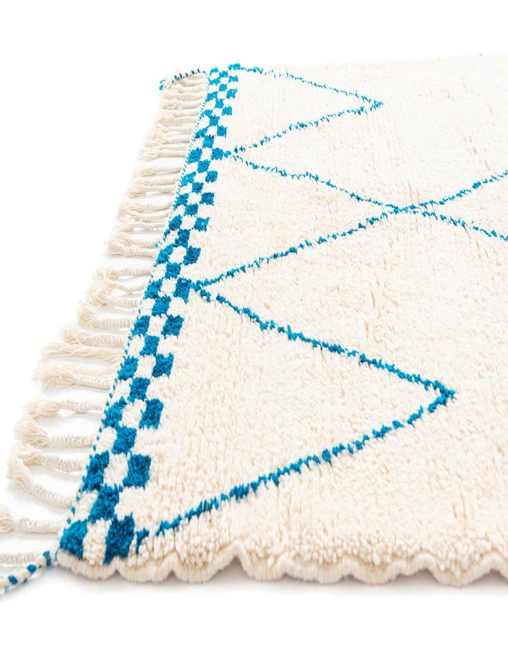 Detail image of 5' 4 x 7' 7  Hand Knotted Moroccan Wool Rug