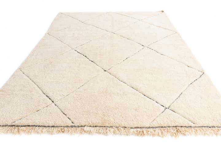 7' 2 x 10' Hand Knotted Moroccan Wool Rug