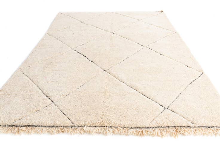 Detail image of 7' 2 x 10' Hand Knotted Moroccan Wool Rug