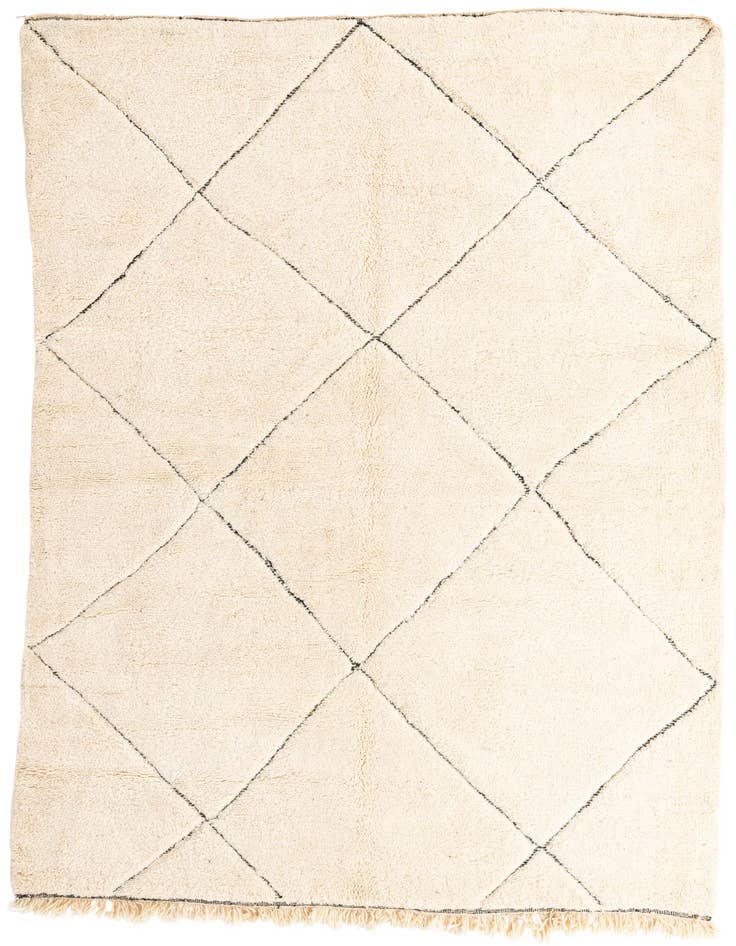 Detail image of 7' 2 x 10' Hand Knotted Moroccan Wool Rug
