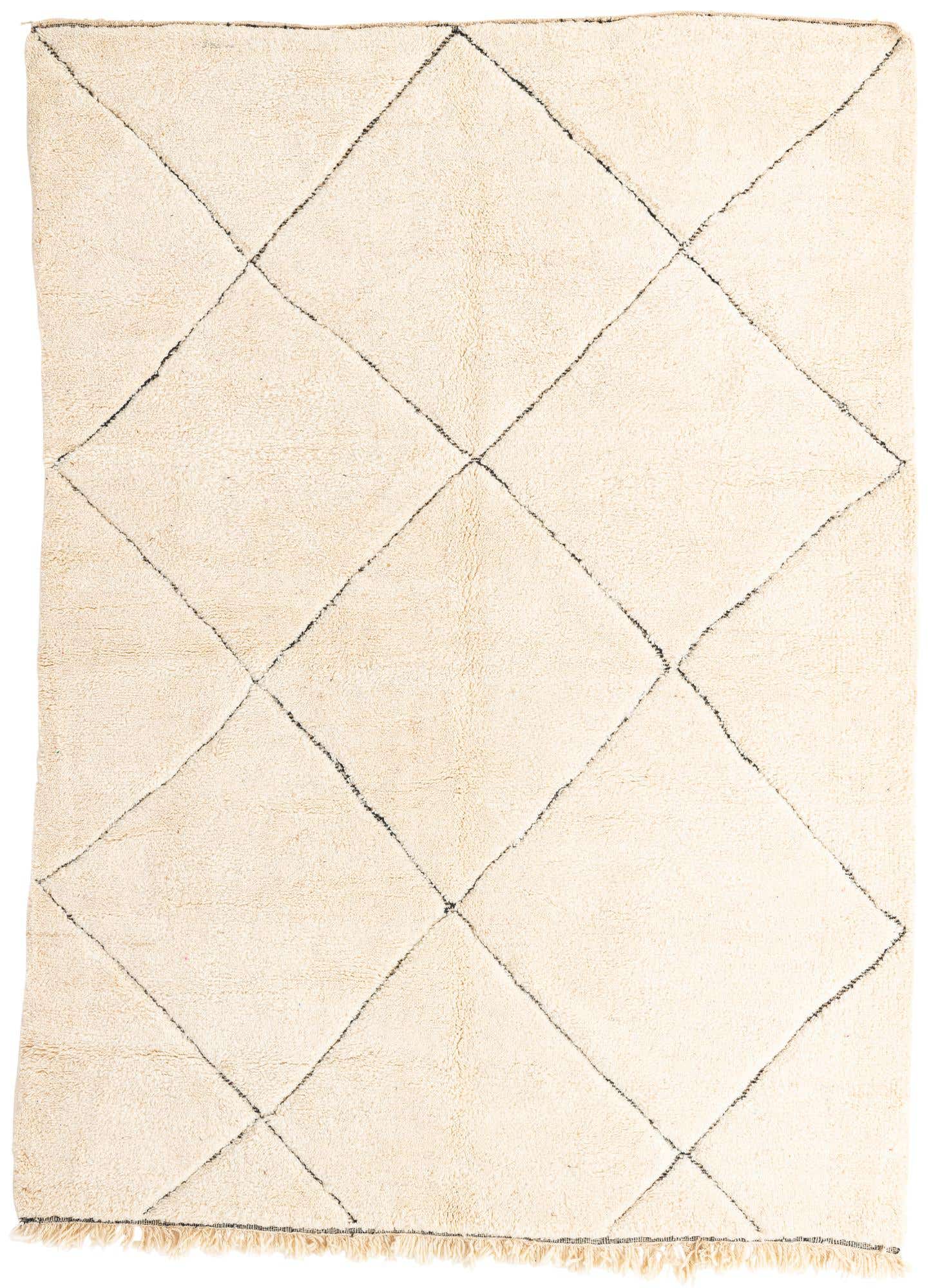 7' 2 x 10' Hand Knotted Moroccan Wool Rug