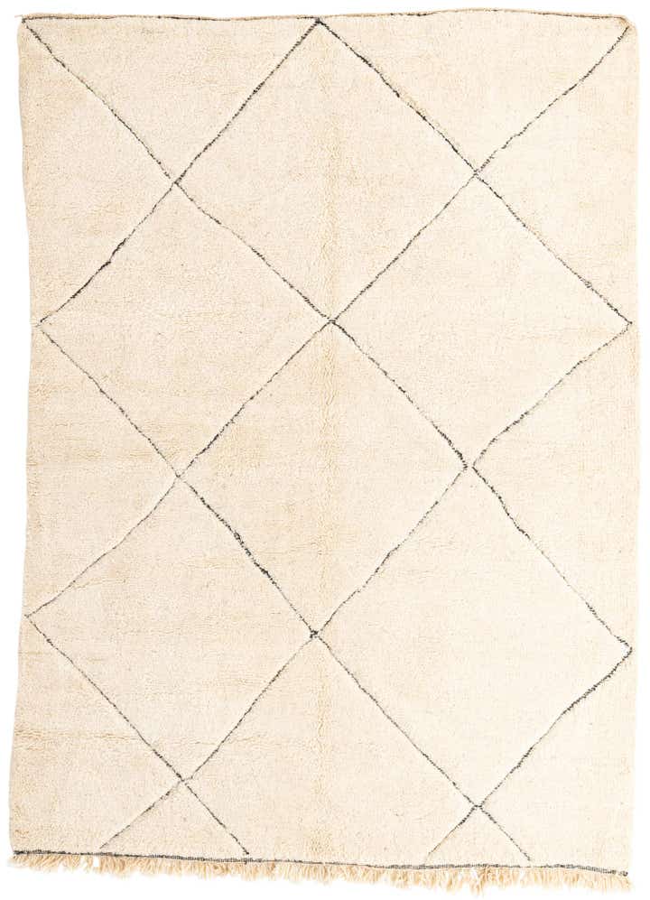 7' 2 x 10' Hand Knotted Moroccan Wool Rug