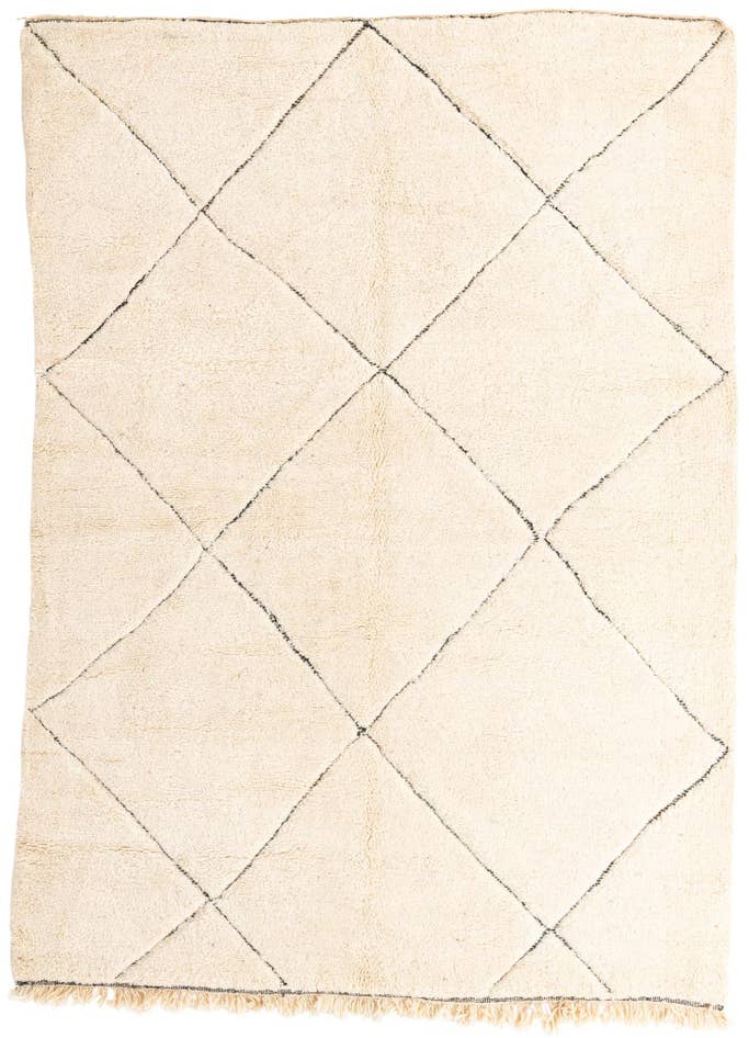 Detail image of 7' 2 x 10' Hand Knotted Moroccan Wool Rug