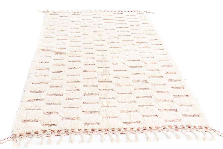5' x 8' 2 Hand Knotted Moroccan Wool Rug