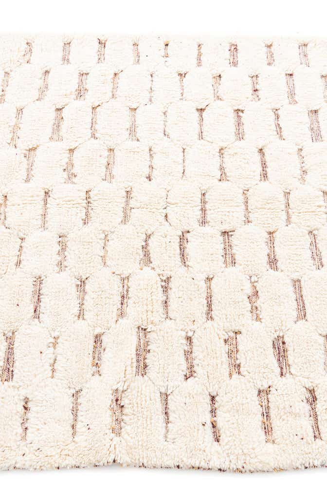 5' x 8' 2 Hand Knotted Moroccan Wool Rug