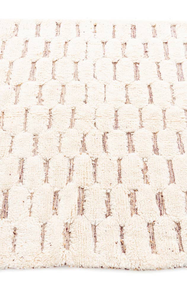 Detail image of 5' x 8' 2 Hand Knotted Moroccan Wool Rug