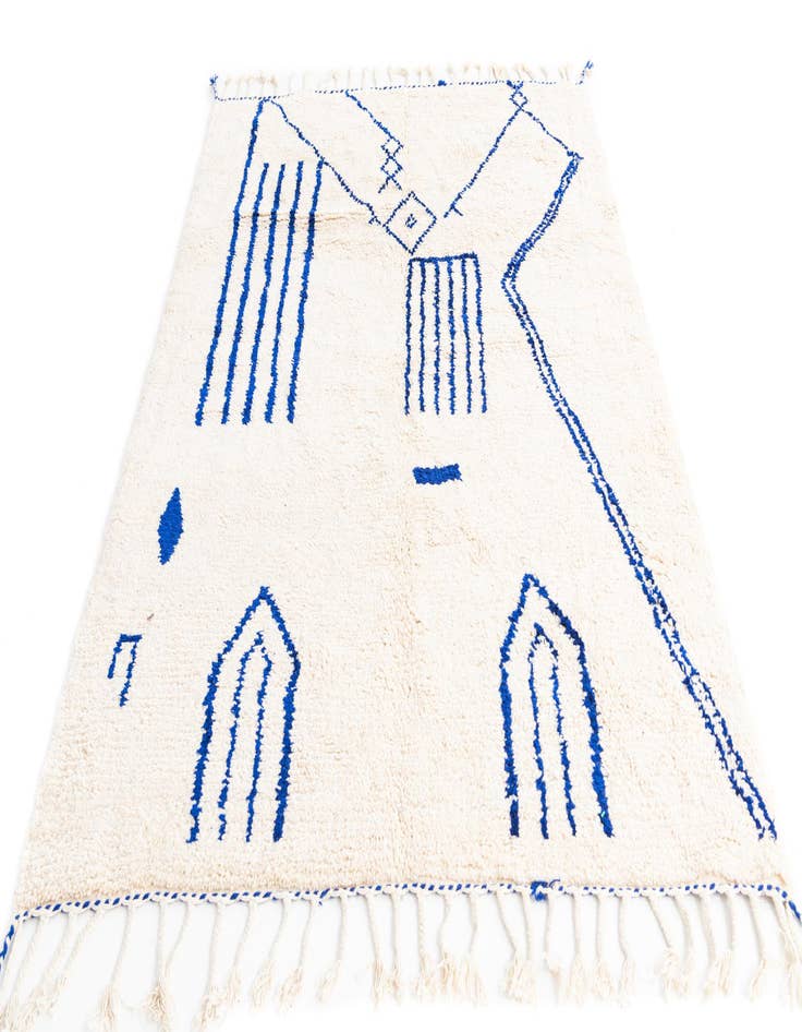 Detail image of 5' 5 x 7' 10  Hand Knotted Moroccan Wool Rug