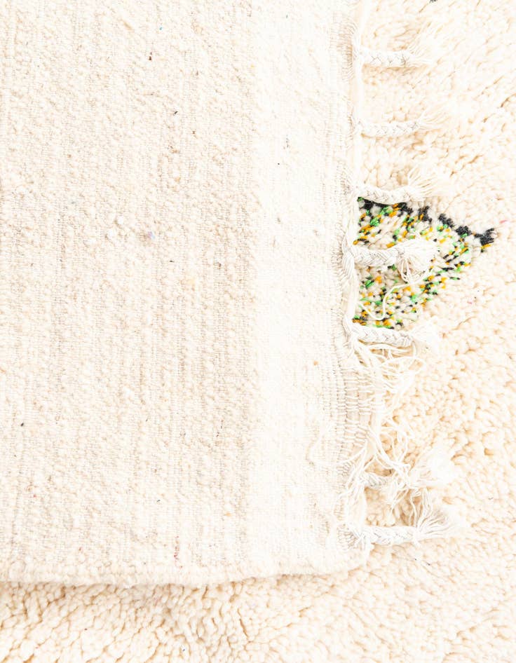 Detail image of 3' 5 x 4' 9  Hand Knotted Moroccan Wool Rug