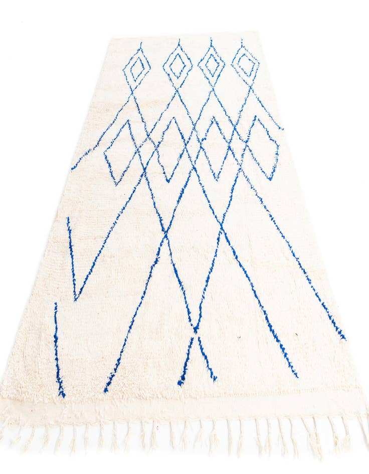 Detail image of 6' 4 x 9' 6  Hand Knotted Moroccan Wool Rug