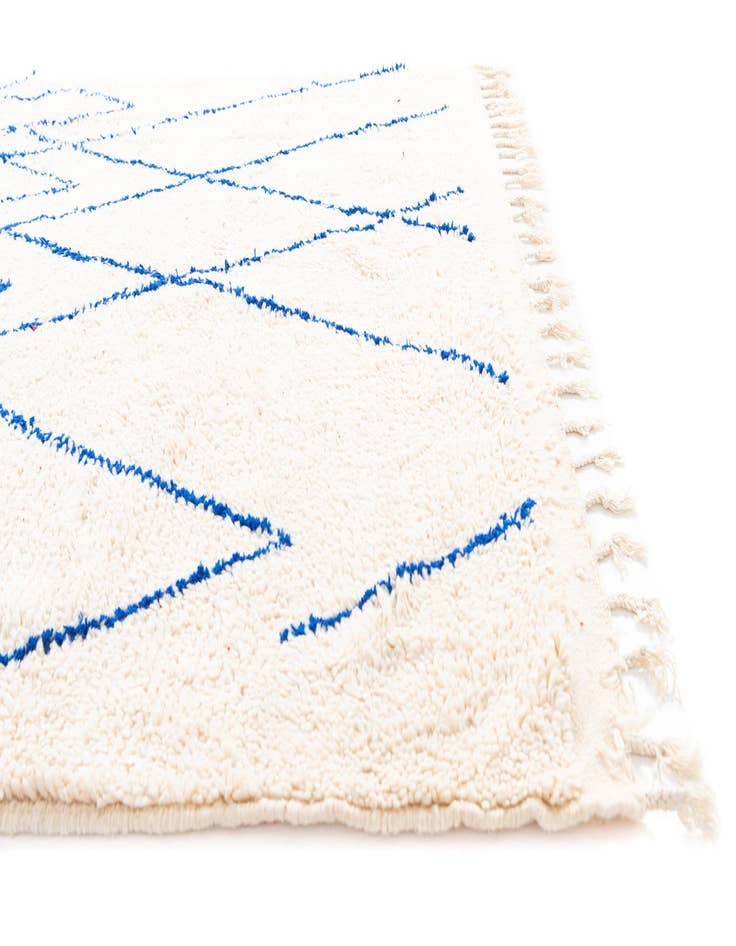 Detail image of 6' 4 x 9' 6  Hand Knotted Moroccan Wool Rug