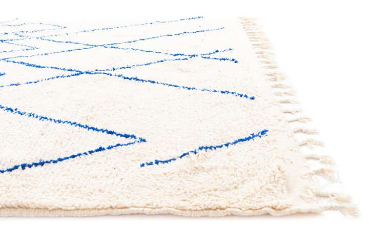 6' 4 x 9' 6 Hand Knotted Moroccan Wool Rug