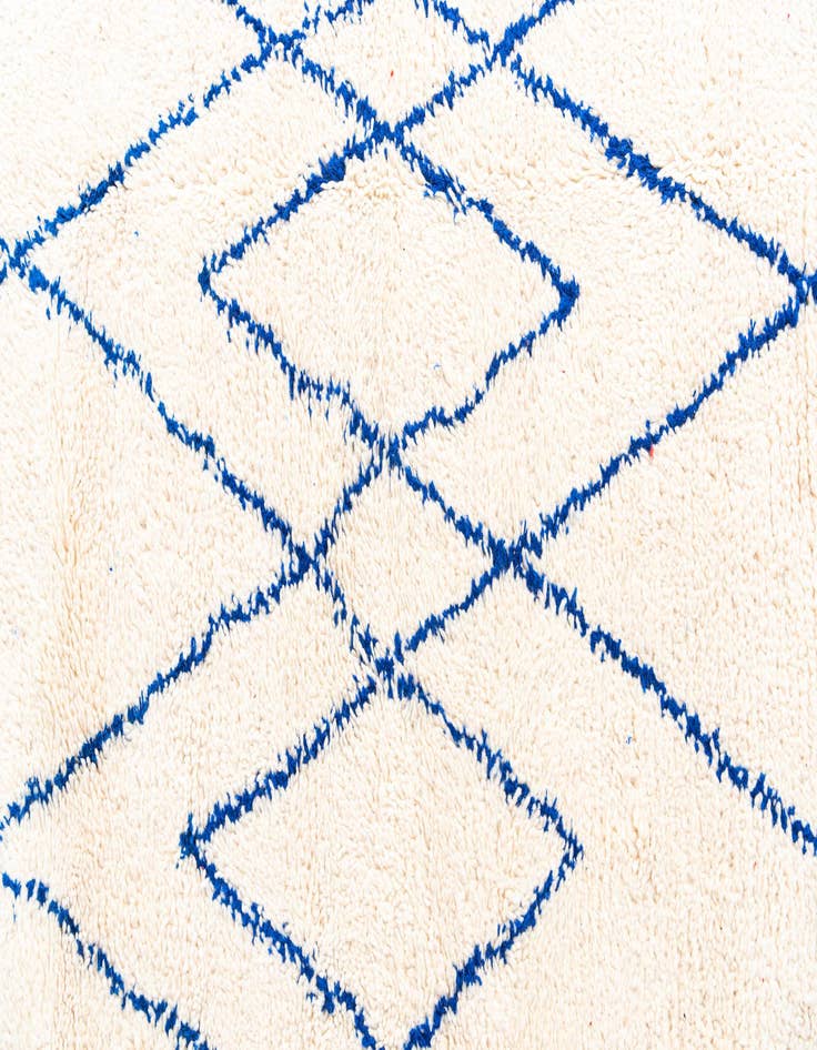 Detail image of 6' 4 x 9' 6  Hand Knotted Moroccan Wool Rug