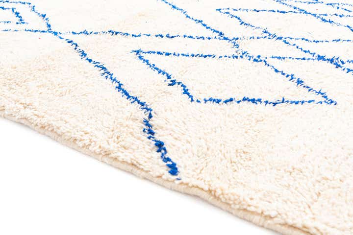 6' 4 x 9' 6 Hand Knotted Moroccan Wool Rug