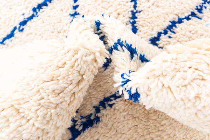 6' 4 x 9' 6 Hand Knotted Moroccan Wool Rug