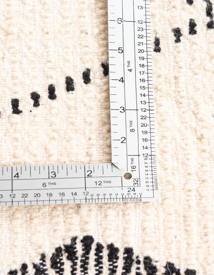 Detail image of 3' 6 x 4' 8  Hand Knotted Moroccan Wool Rug