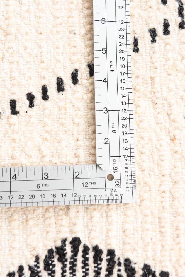 Detail image of 3' 6 x 4' 8 Hand Knotted Moroccan Wool Rug