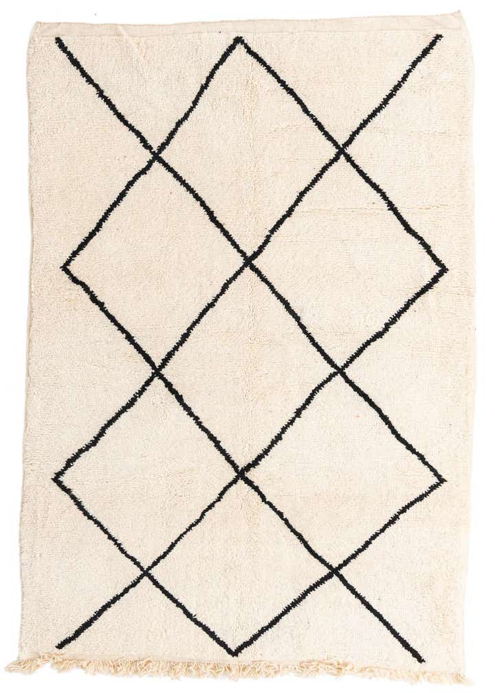 5' 8 x 9' 8 Hand Knotted Moroccan Wool Rug