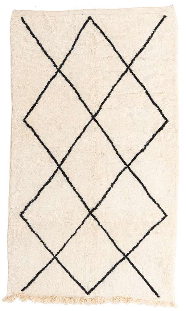 5' 8 x 9' 8 Hand Knotted Moroccan Wool Rug