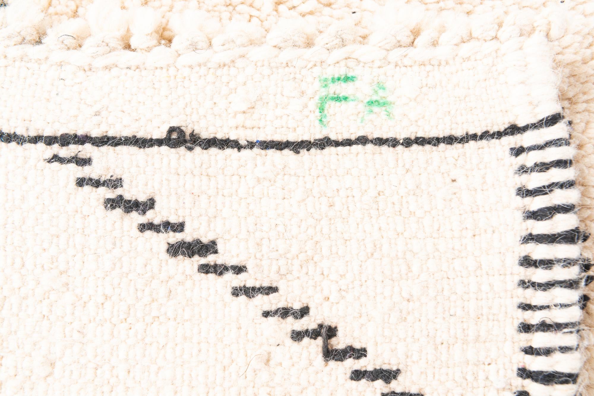 5' x 8' Hand Knotted Moroccan Wool Rug